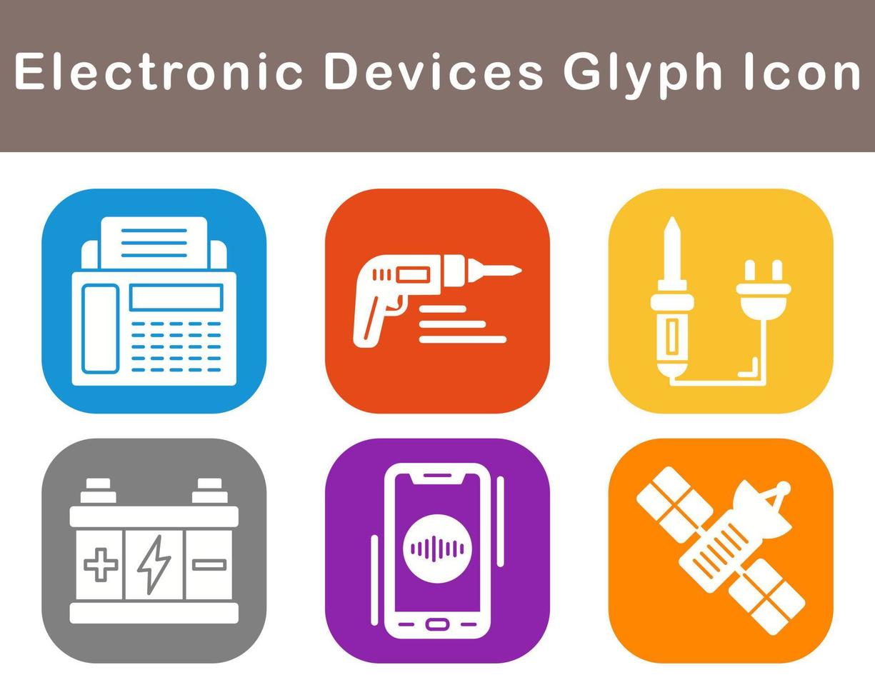 elektronisch apparaten vector icoon reeks