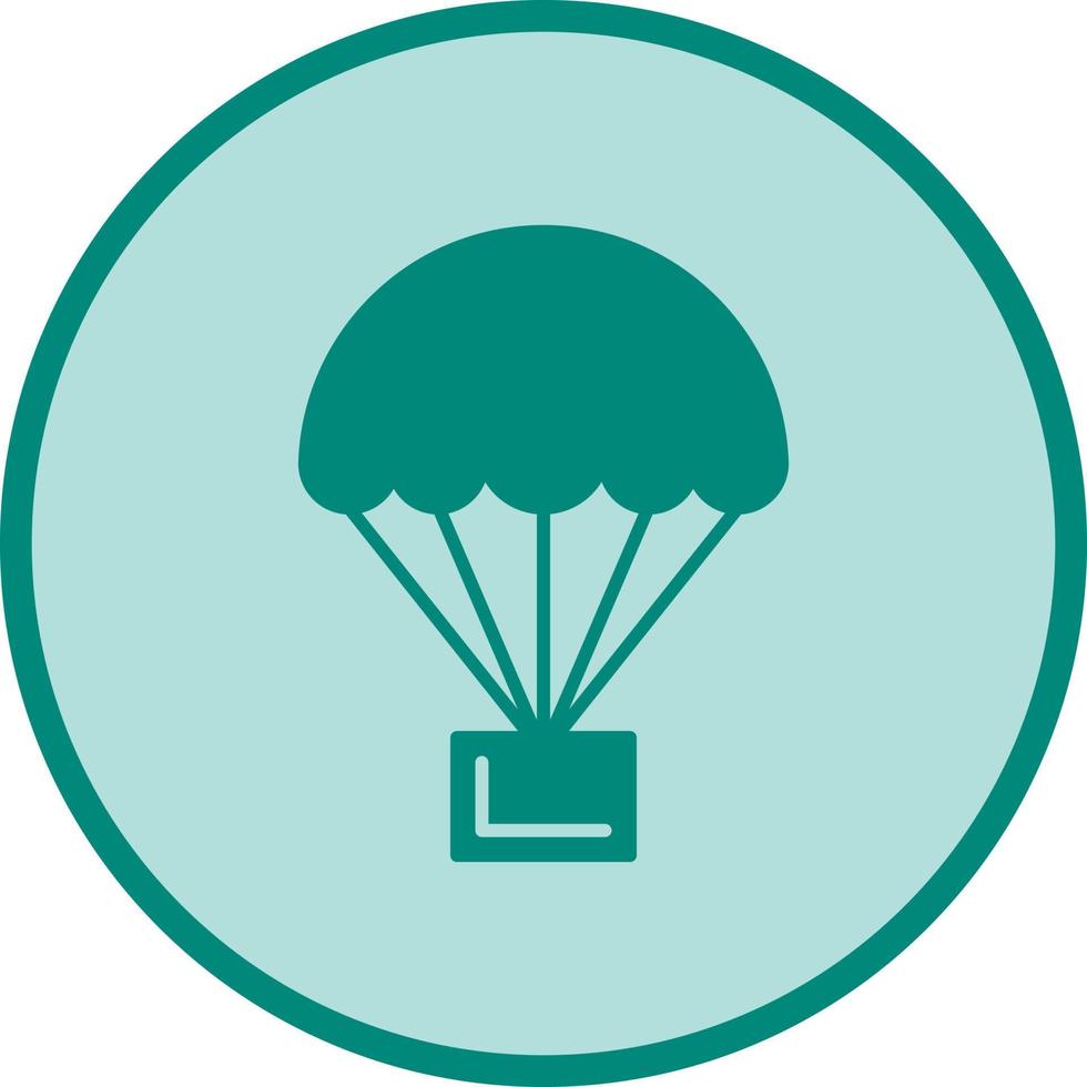 parachute vector pictogram