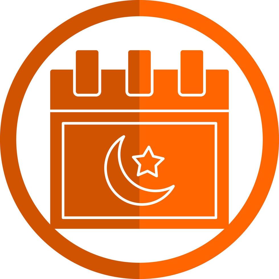 Islamitisch kalender vector icoon ontwerp