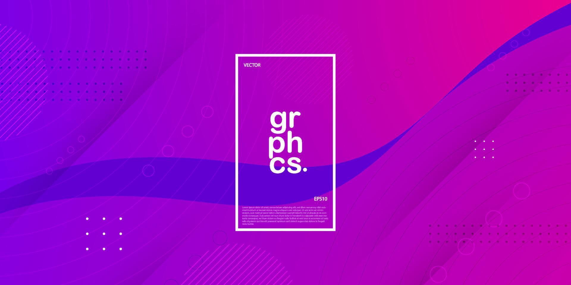 minimaal donker kleurrijk abstract achtergrond met Purper Golf ontwerp vector voor banier Hoes boek flayer en andere element grafisch ontwerp.eps10 vector