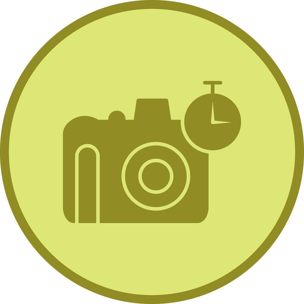 uniek timer Aan camera vector icoon