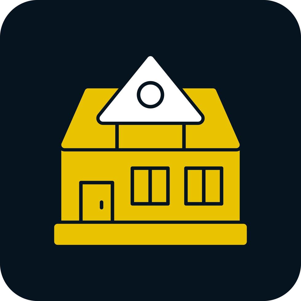 bungalow vector icoon ontwerp