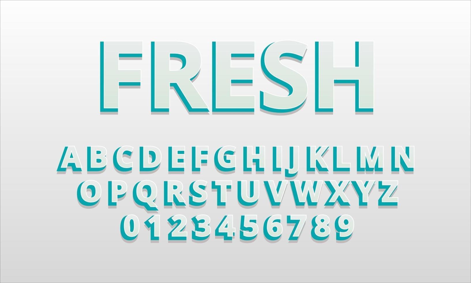 teksteffect vers lettertype alfabet vector