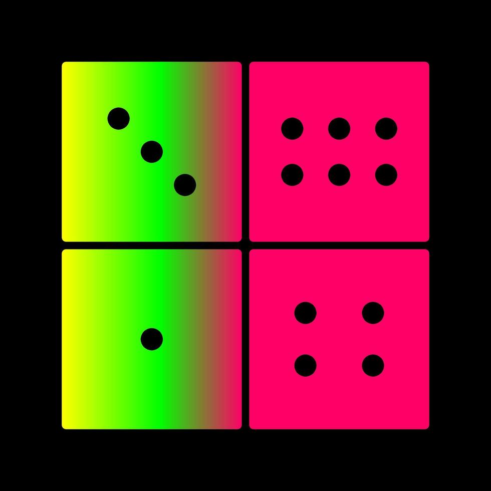 domino spel vector icoon