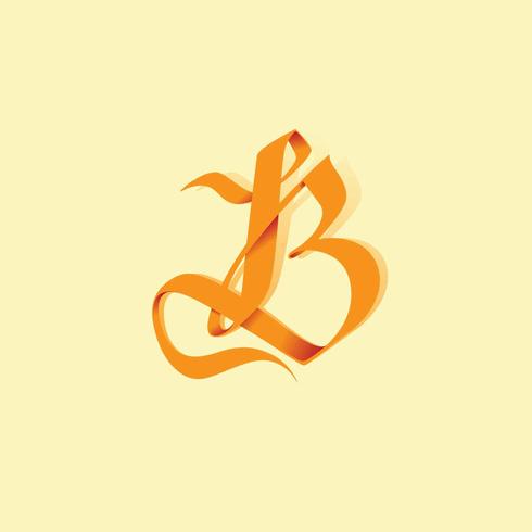 Letter B Typografie Vector