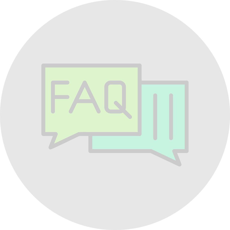 FAQ vector icoon ontwerp