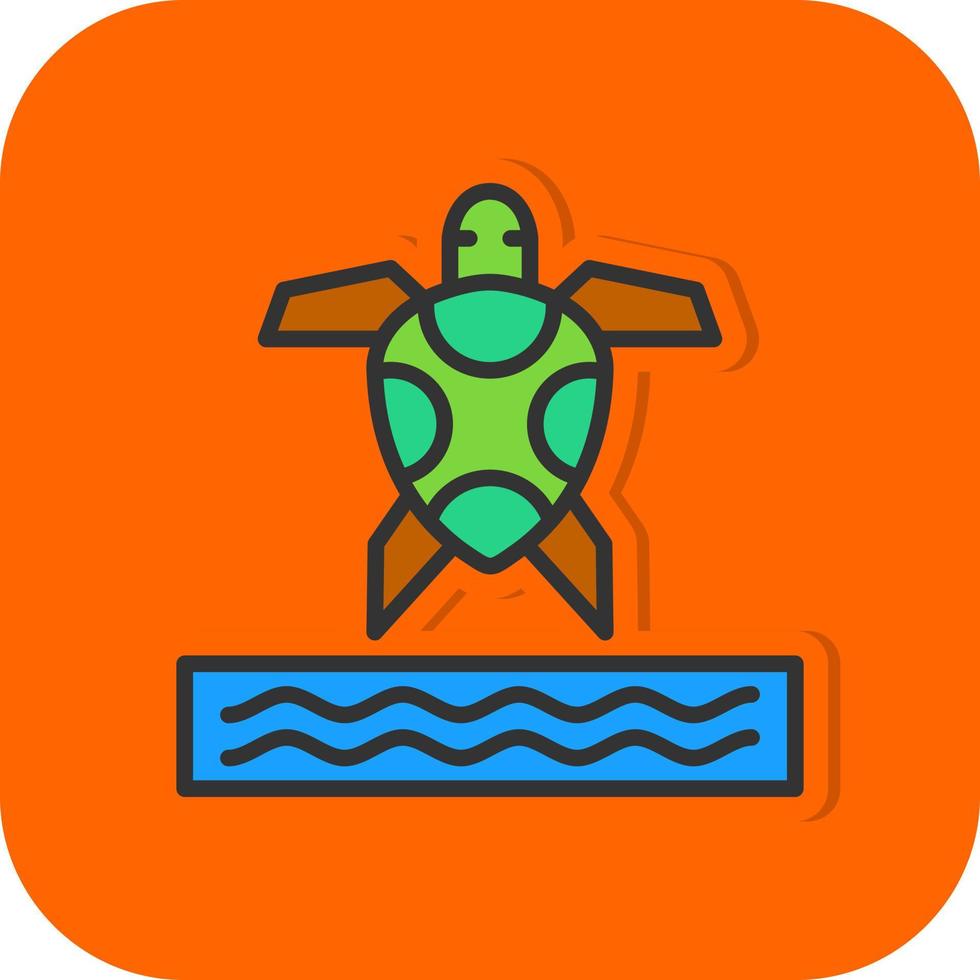 zee schildpad vector icoon ontwerp