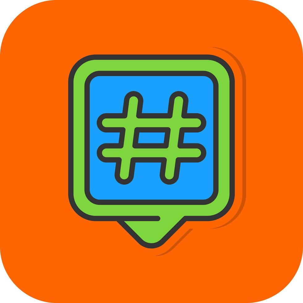 hashtags vector icoon ontwerp