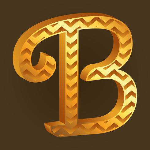 letter B typografie achtergrond vector