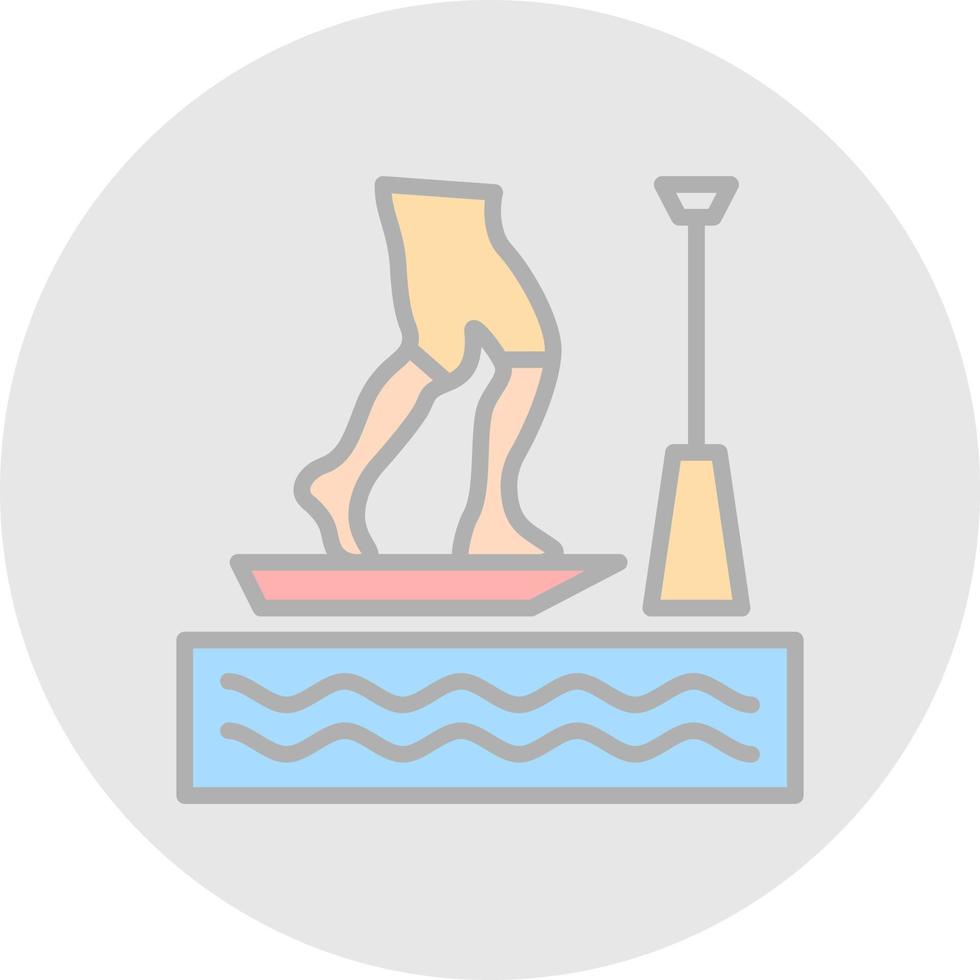 sta op paddle boarding vector icoon ontwerp