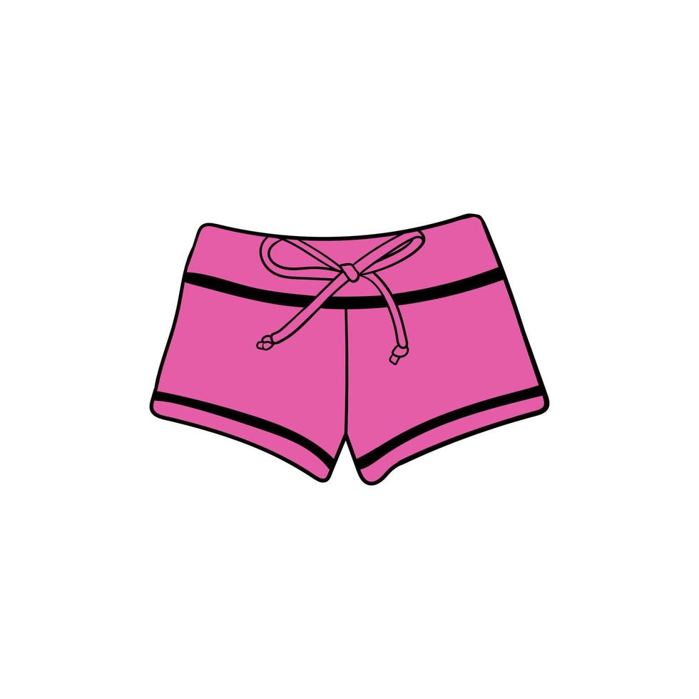 broek kort vrouw schoonheid creatief ontwerp vector