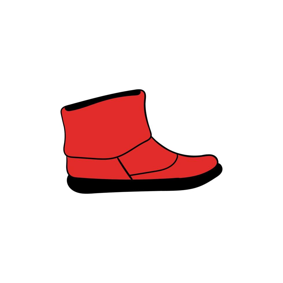 schoenen winter modern lijn creatief ontwerp vector