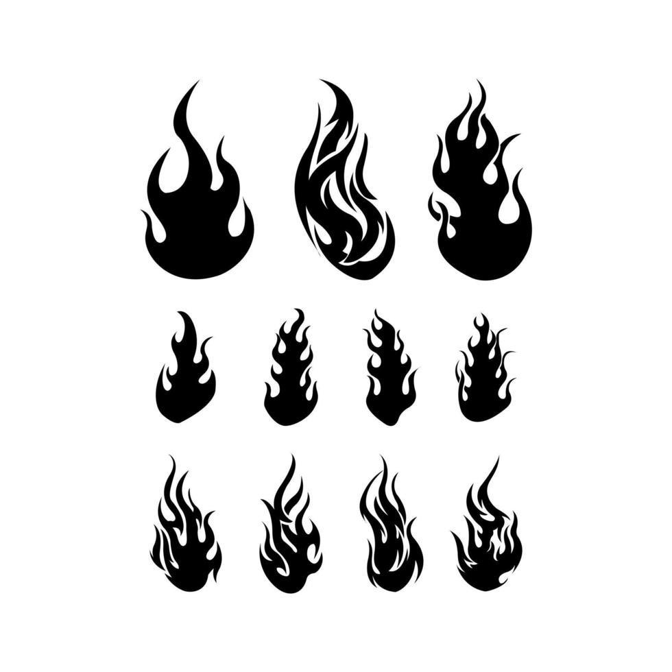 brand illustratie symbool verzameling vector