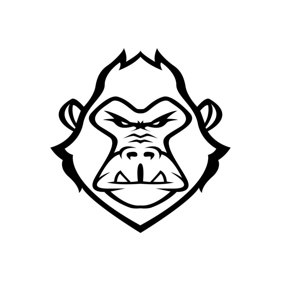 gorilla illustratie vector ontwerp