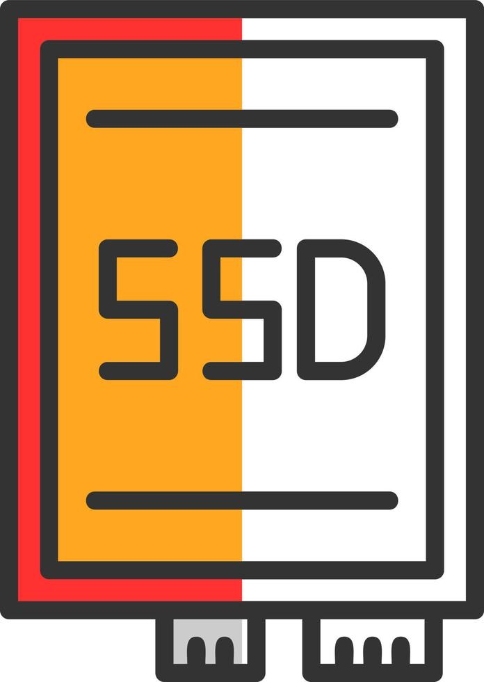 ssd kaart vector icoon ontwerp