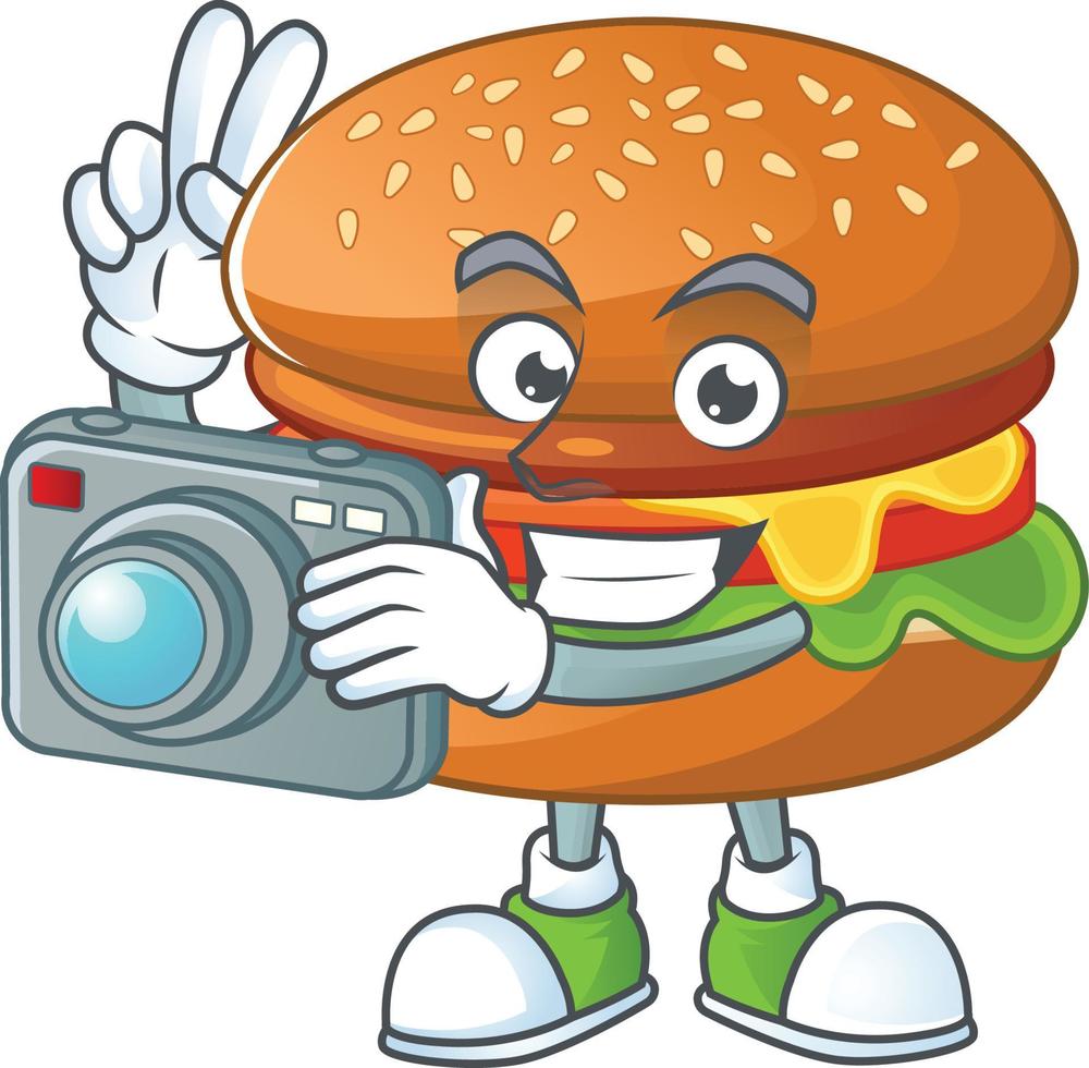 een tekenfilm karakter van Hamburger vector