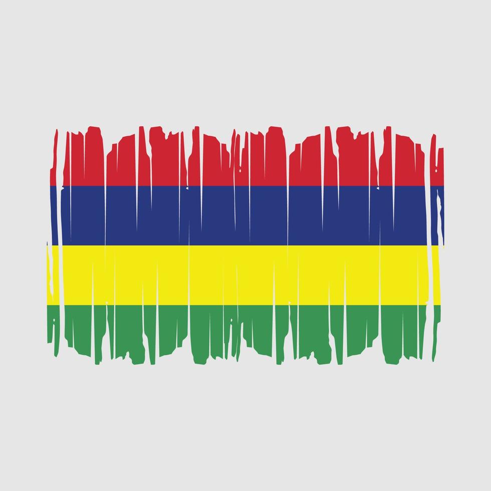 Mauritius vlag borstel vector illustratie