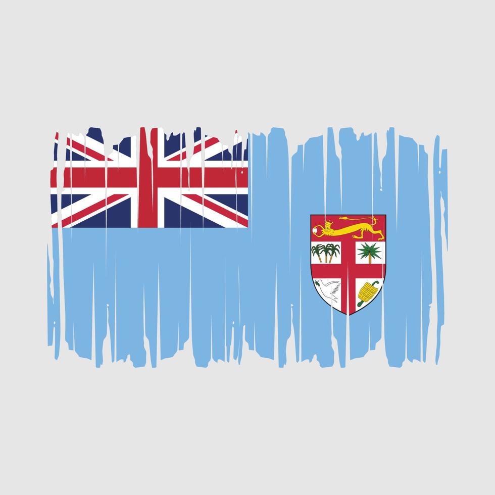 fiji vlag borstel vector illustratie