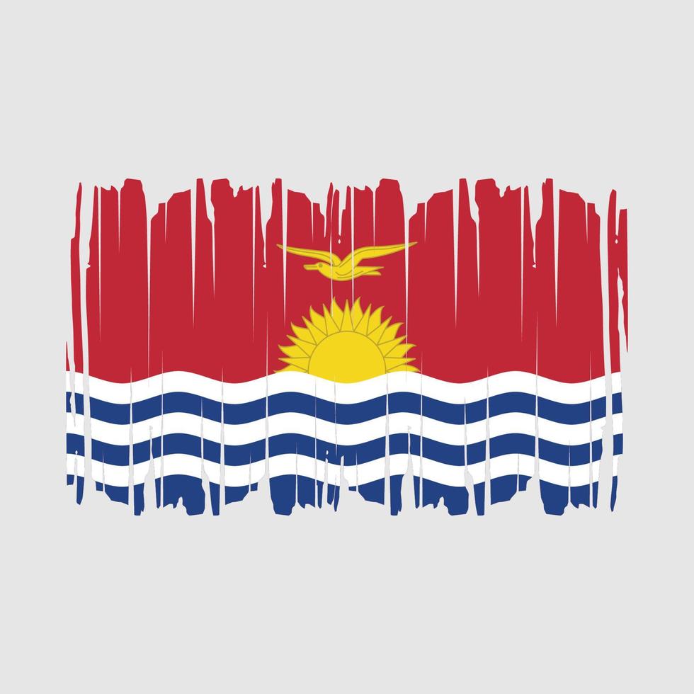 Kiribati vlag borstel vector illustratie