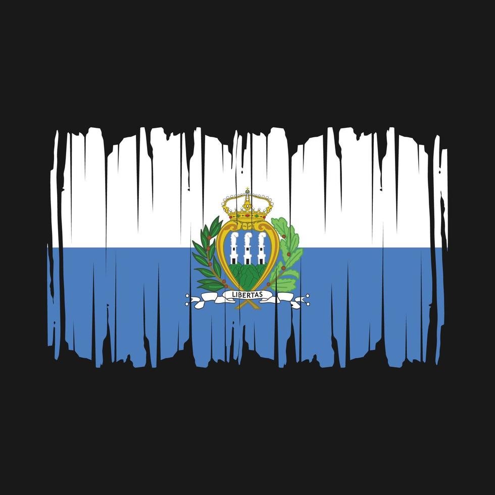 san marino vlag borstel vector illustratie