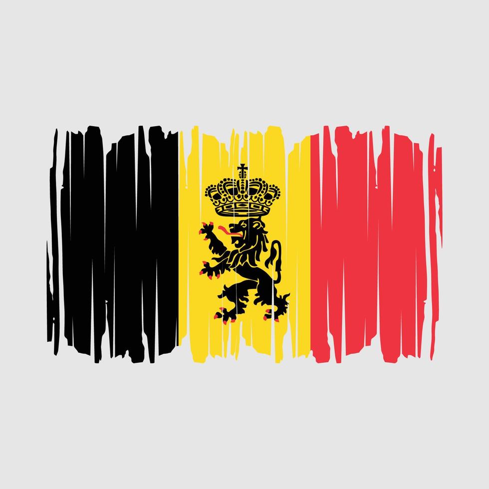 belgie vlag borstel vector illustratie