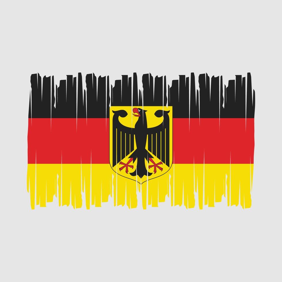 Duitsland vlag borstel vector