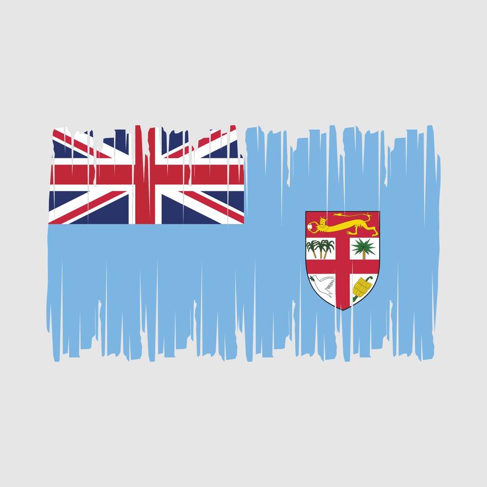 fiji vlag borstel vector