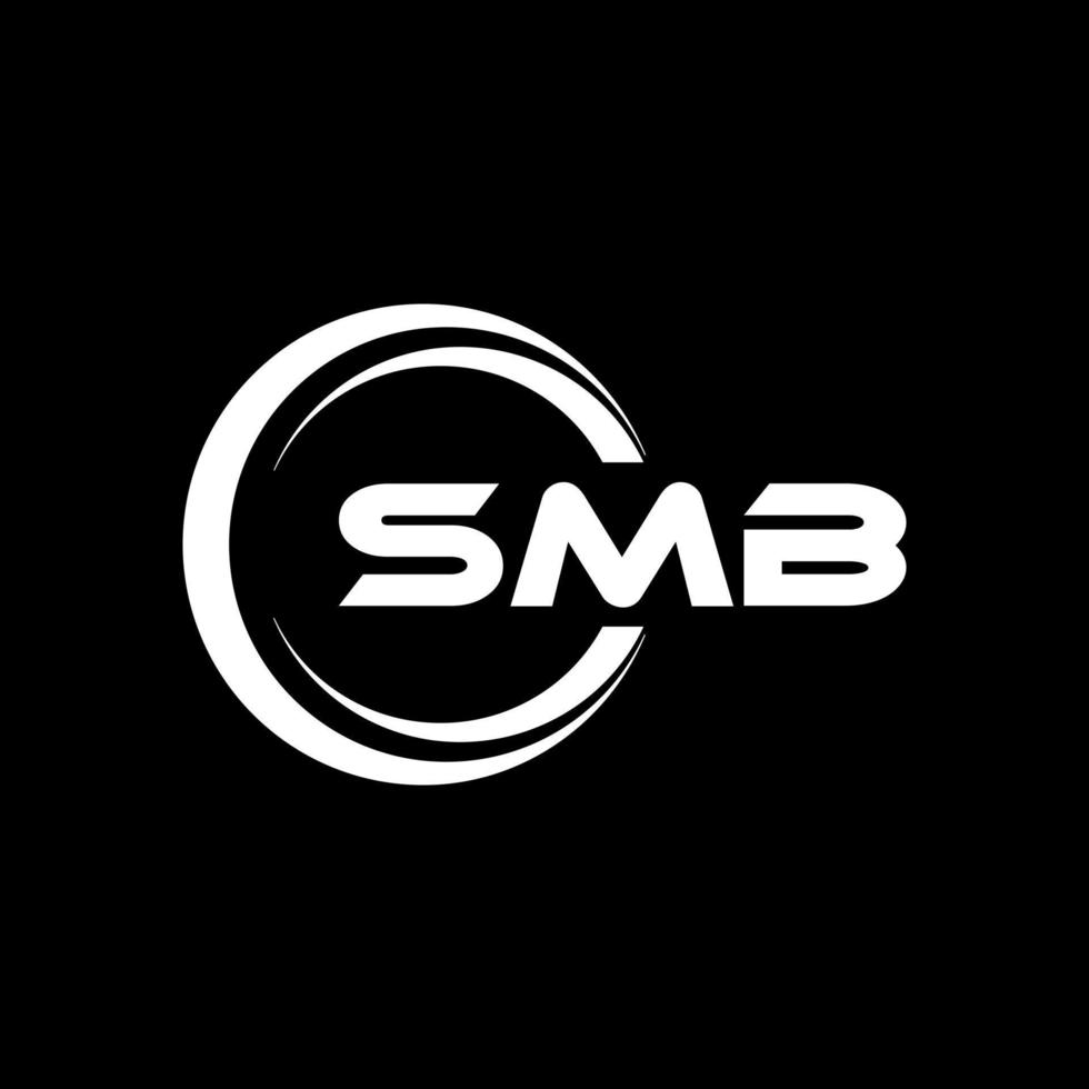 smb brief logo ontwerp in illustratie. vector logo, schoonschrift ontwerpen voor logo, poster, uitnodiging, enz.