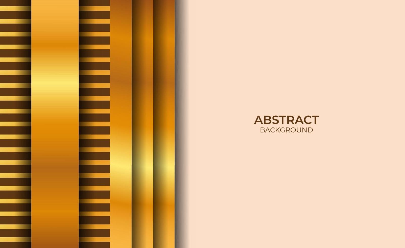 abstract ontwerp bruine en gouden achtergrond vector