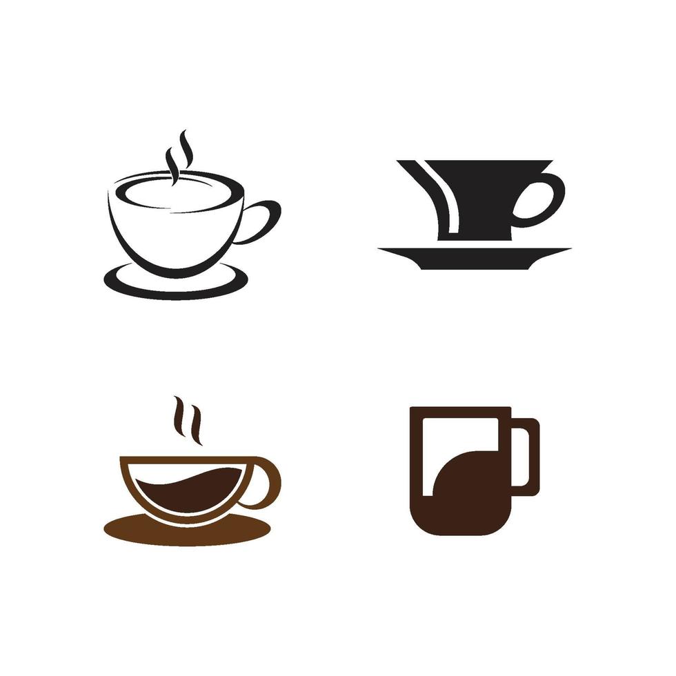 koffiekopje logo vector