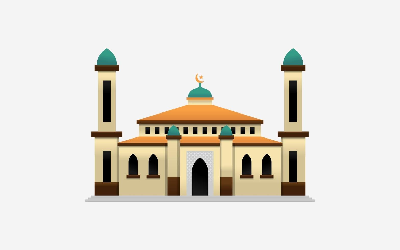 islamitische moskee vector gebouw