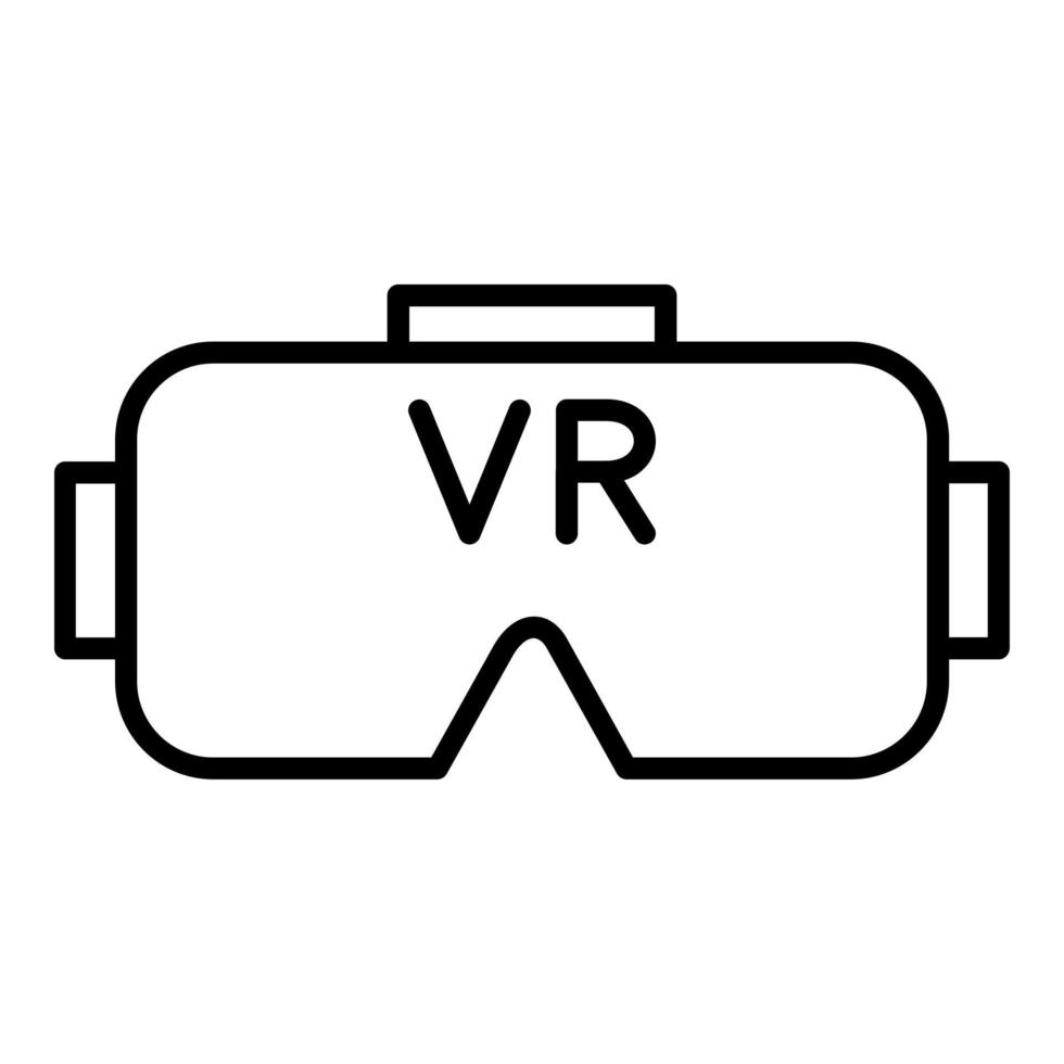 vr koptelefoon icoon stijl vector