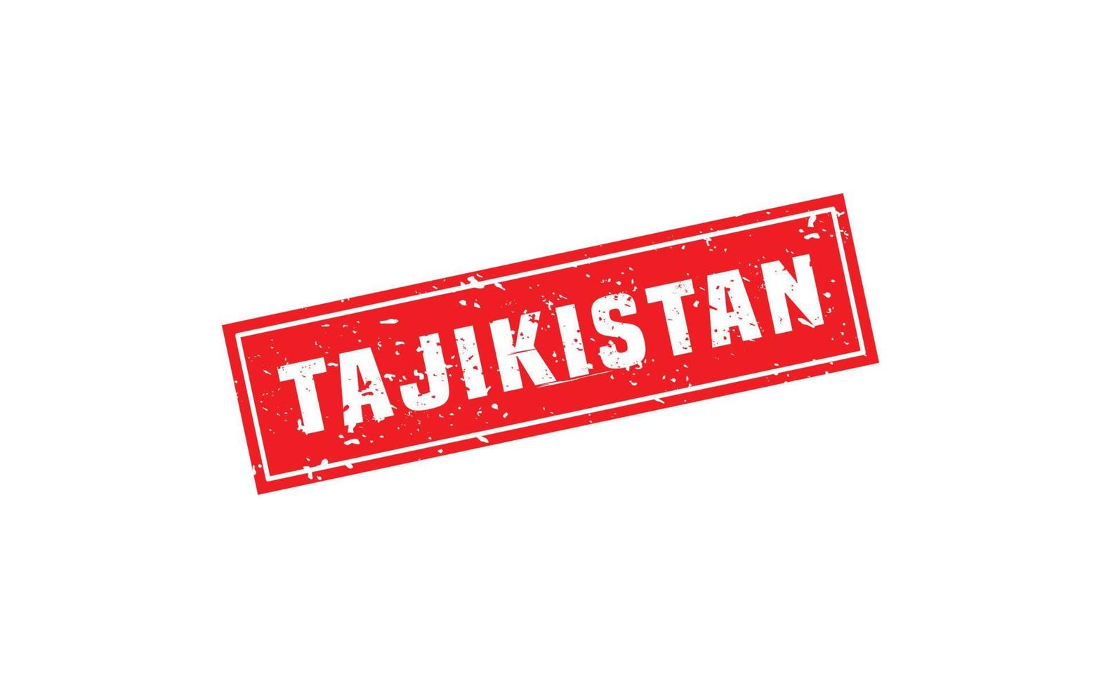 Tadzjikistan postzegel rubber met grunge stijl Aan wit achtergrond vector