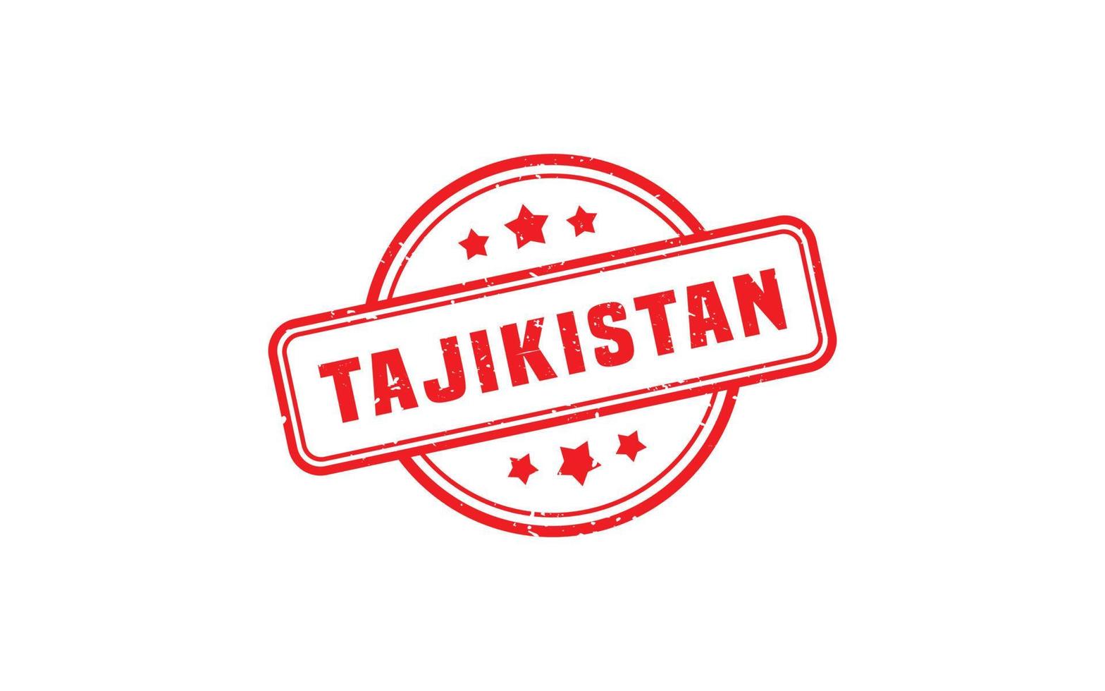 Tadzjikistan postzegel rubber met grunge stijl Aan wit achtergrond vector