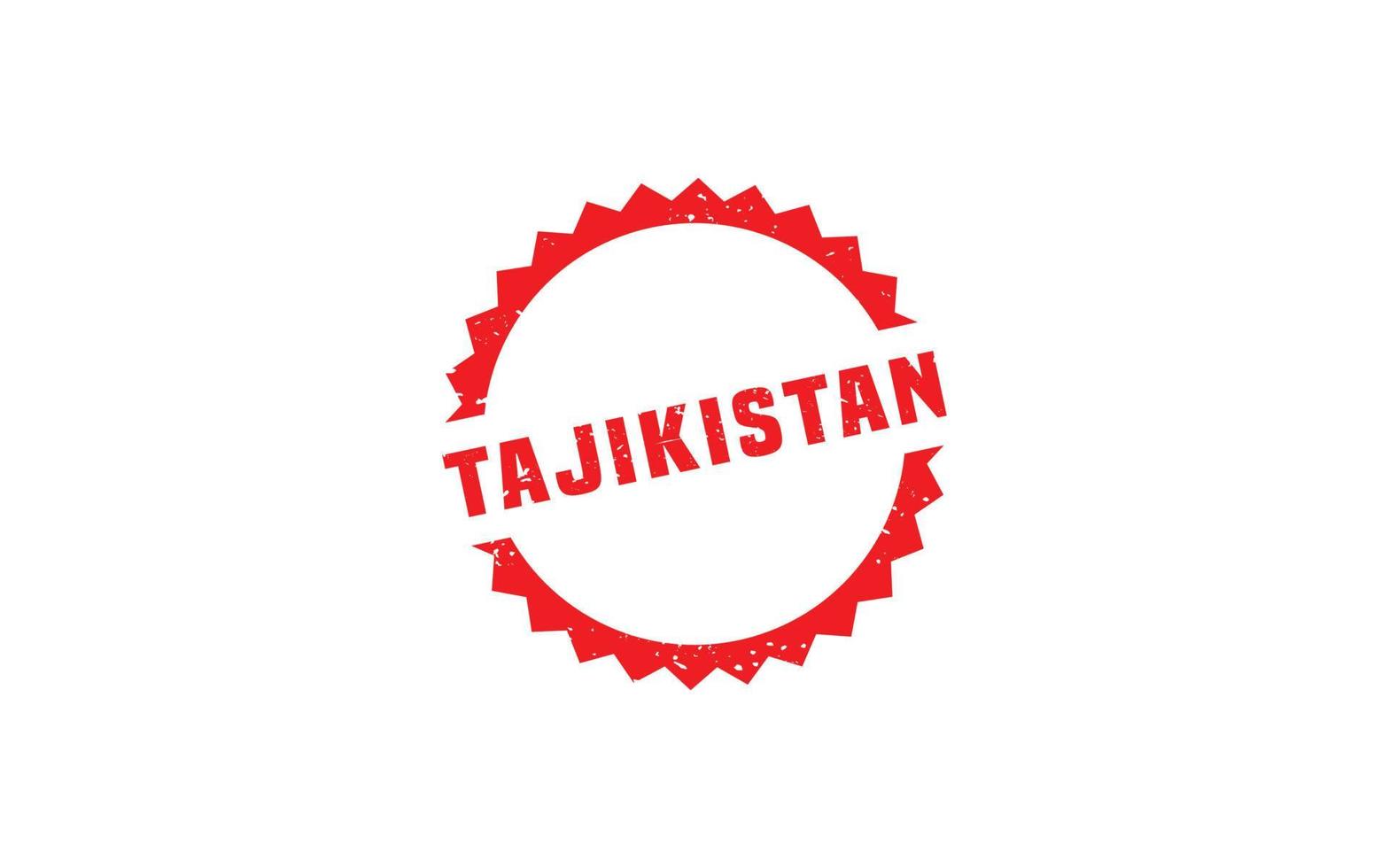 Tadzjikistan postzegel rubber met grunge stijl Aan wit achtergrond vector