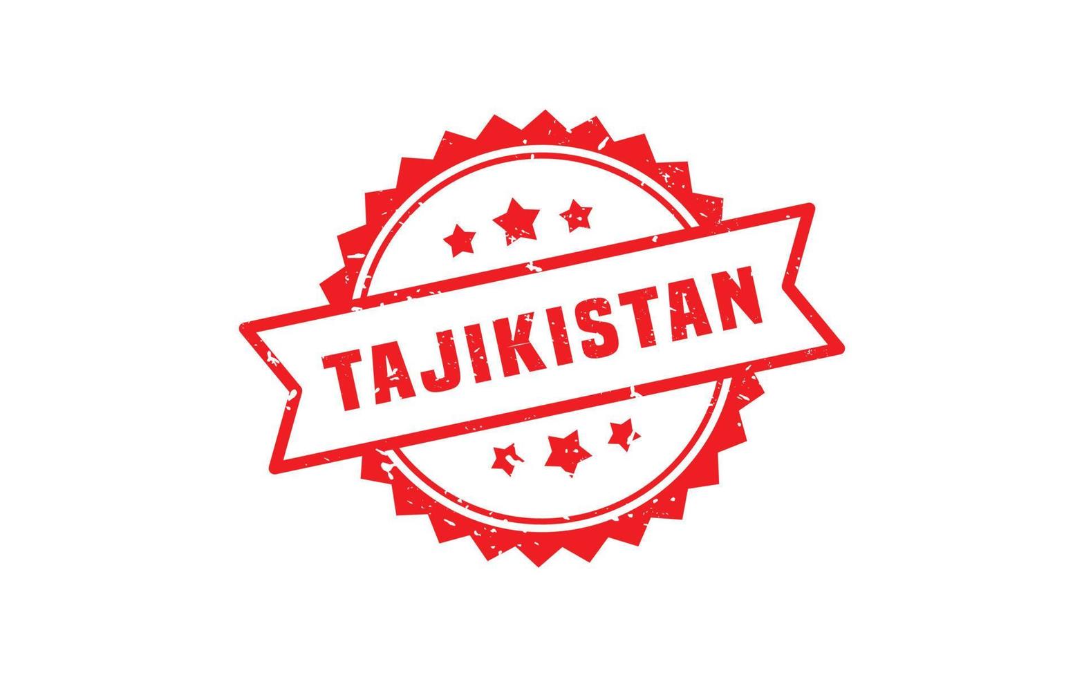 Tadzjikistan postzegel rubber met grunge stijl Aan wit achtergrond vector