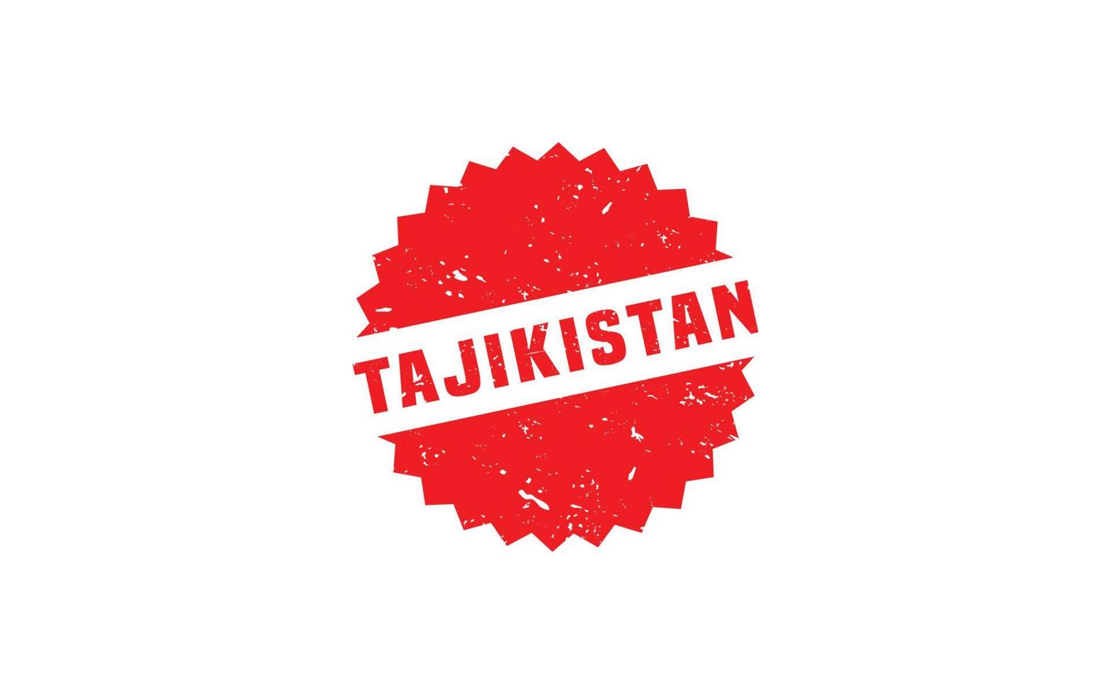 Tadzjikistan postzegel rubber met grunge stijl Aan wit achtergrond vector