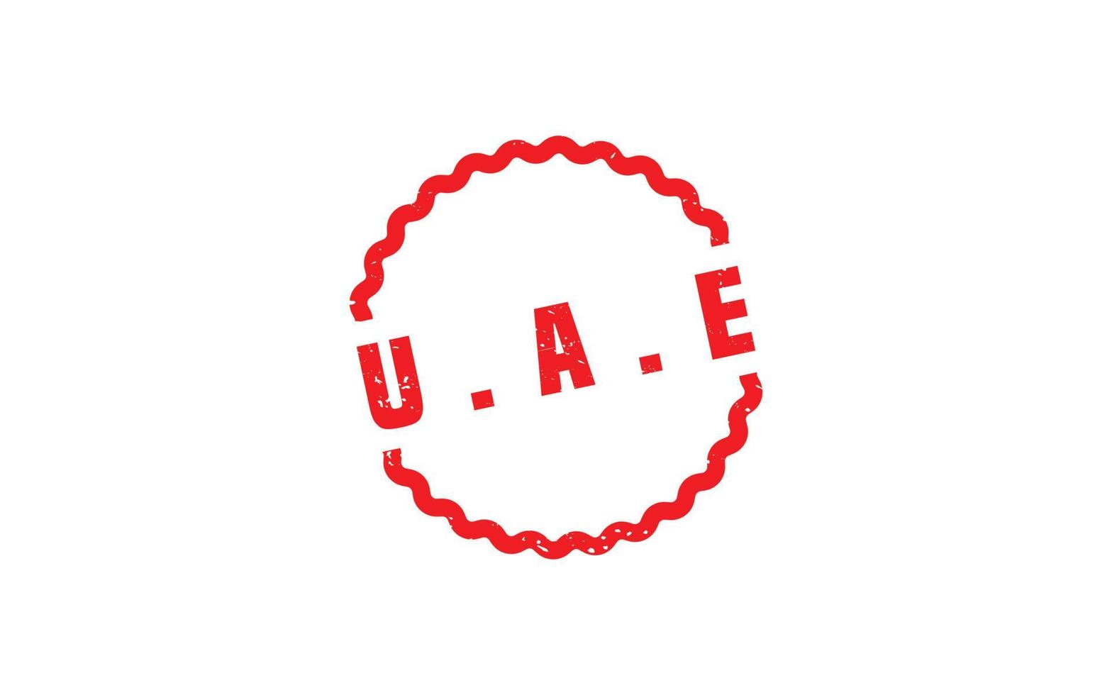 uae postzegel rubber met grunge stijl Aan wit achtergrond vector