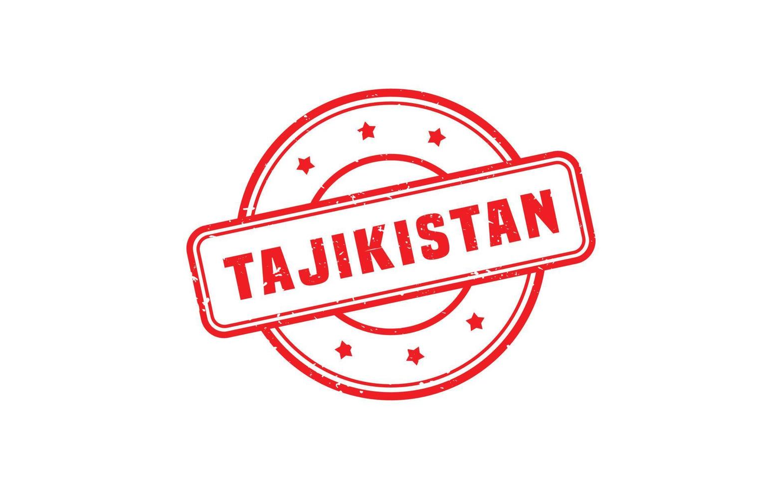 Tadzjikistan postzegel rubber met grunge stijl Aan wit achtergrond vector