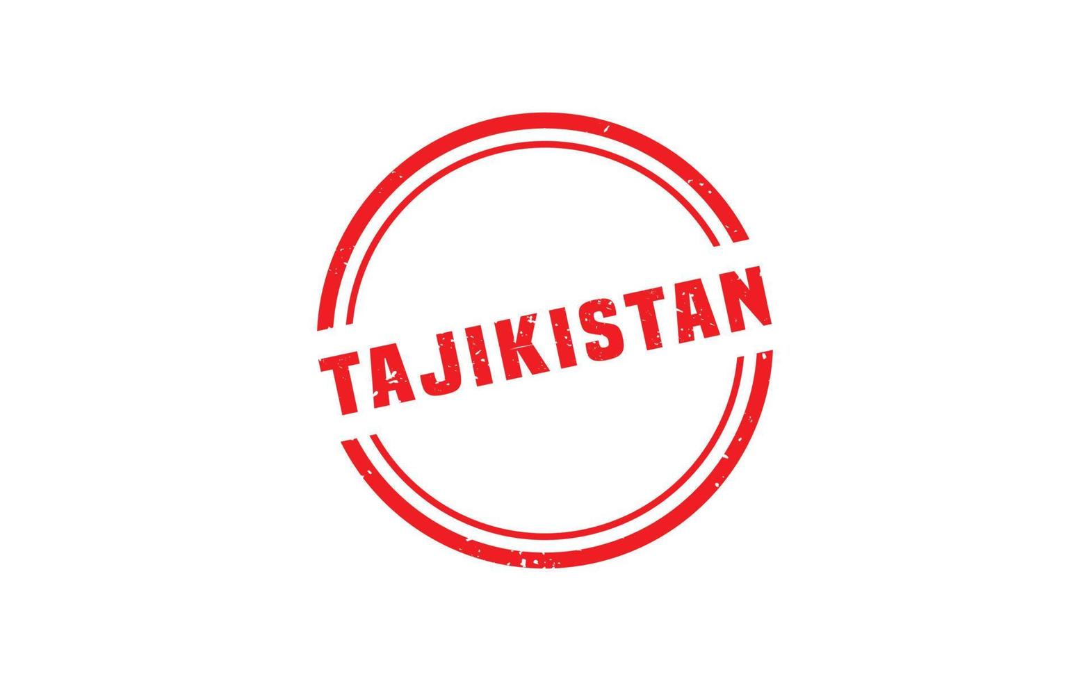 Tadzjikistan postzegel rubber met grunge stijl Aan wit achtergrond vector