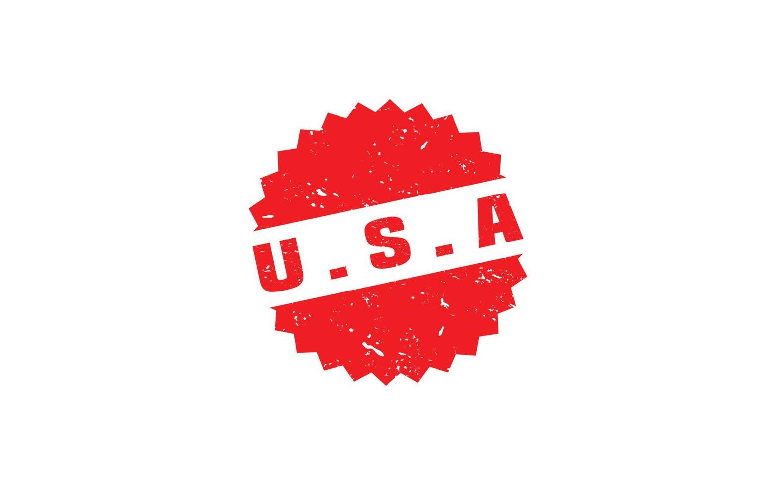Amerikaans Verenigde Staten van Amerika postzegel rubber met grunge stijl Aan wit achtergrond vector