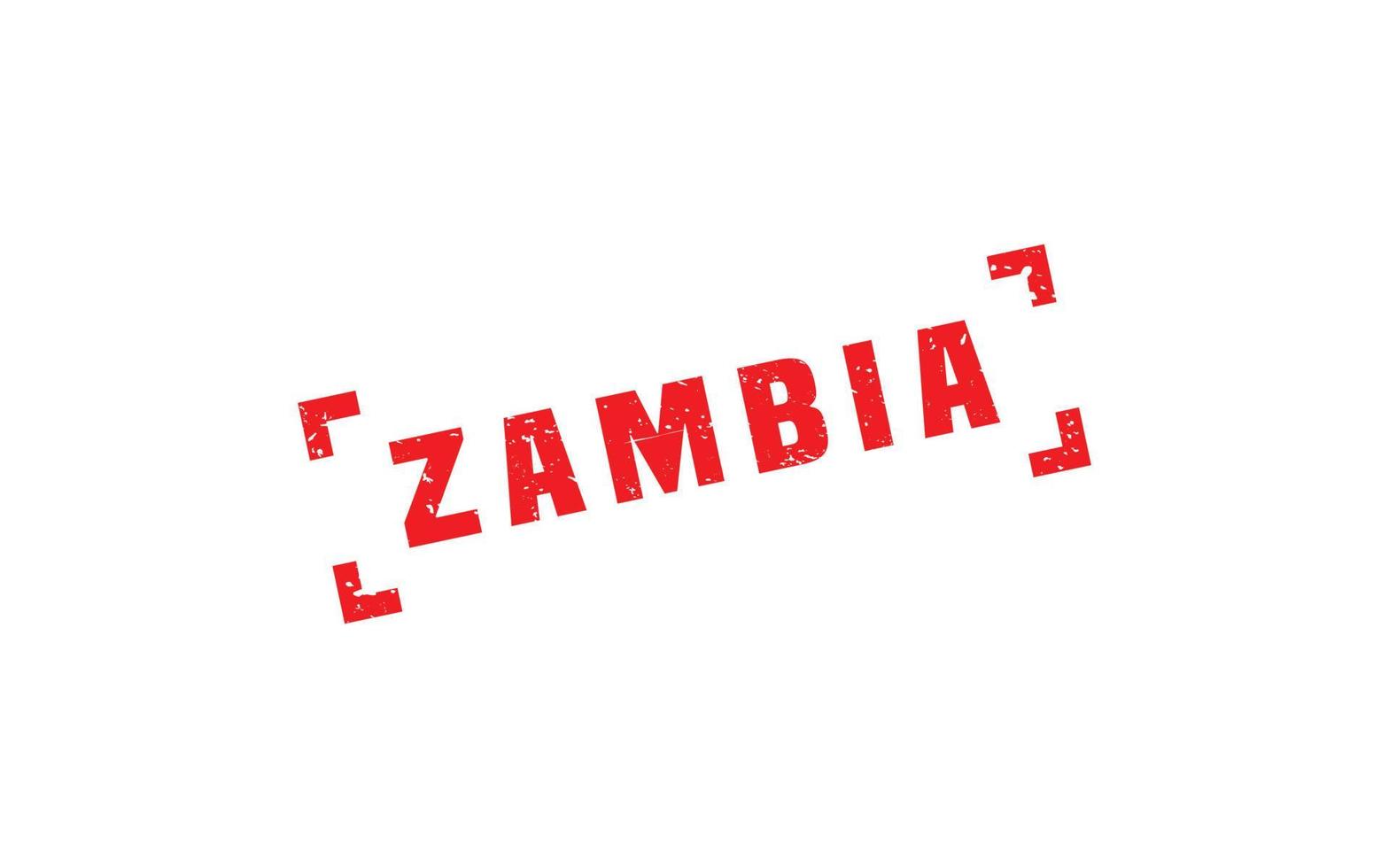 Zambia postzegel rubber met grunge stijl Aan wit achtergrond vector