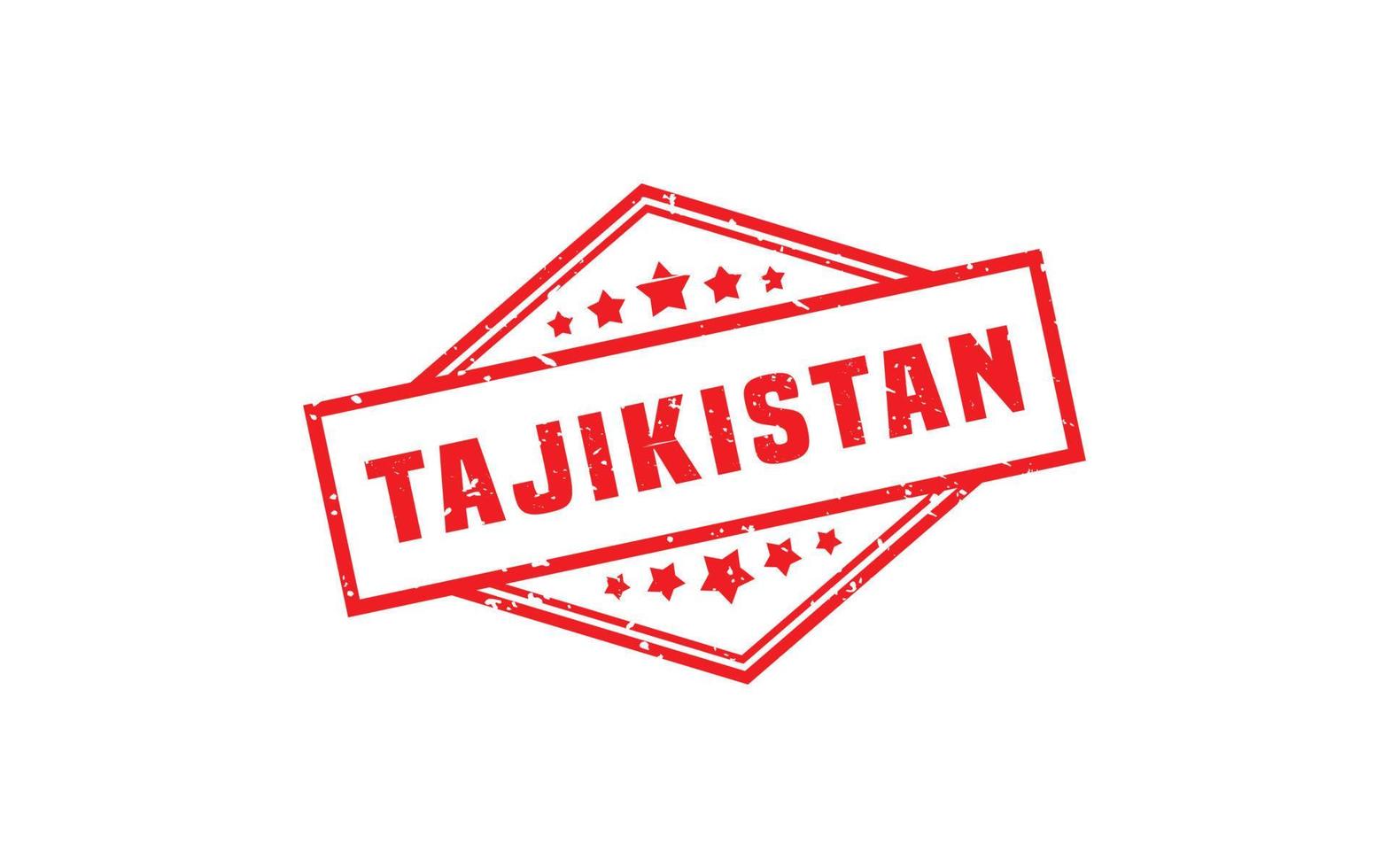 Tadzjikistan postzegel rubber met grunge stijl Aan wit achtergrond vector