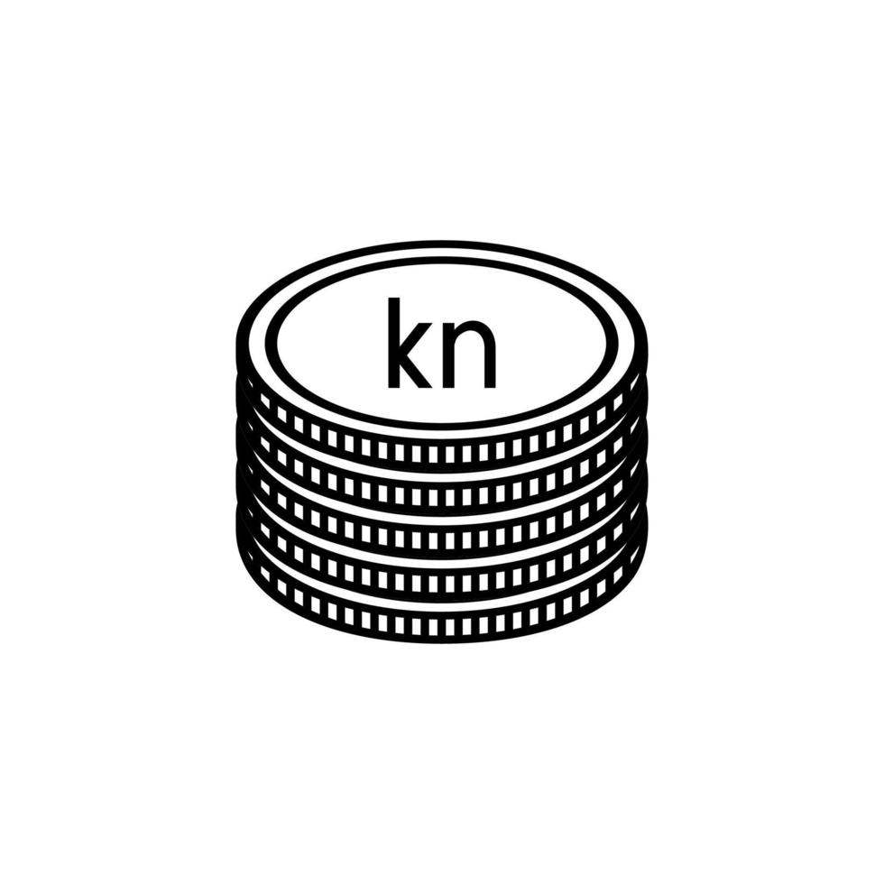 Kroatië valuta symbool, Kroatisch kuna icoon, hrk teken. vector illustratie