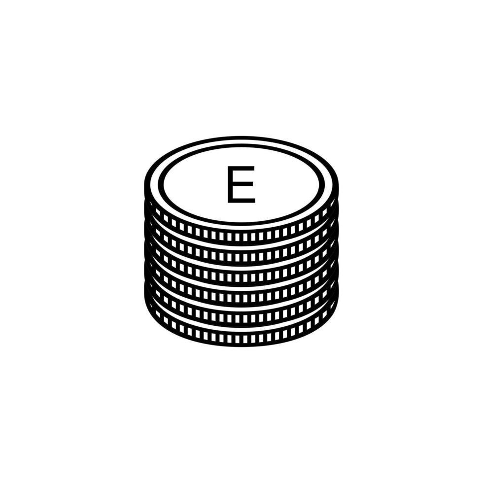 eswatini valuta symbool, Swazi lilangeni icoon, szl teken. vector illustratie