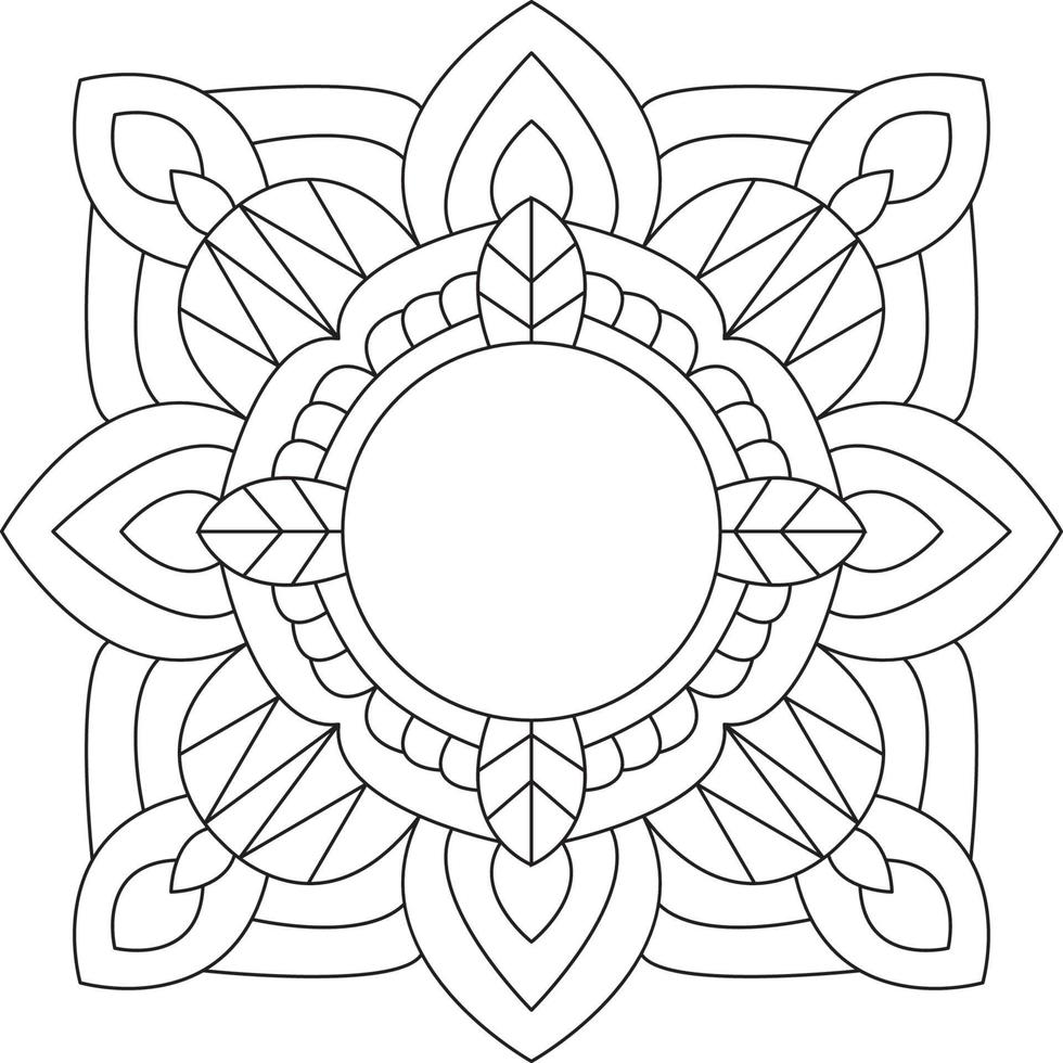 mandala voor kleur bladzijde grafisch vector