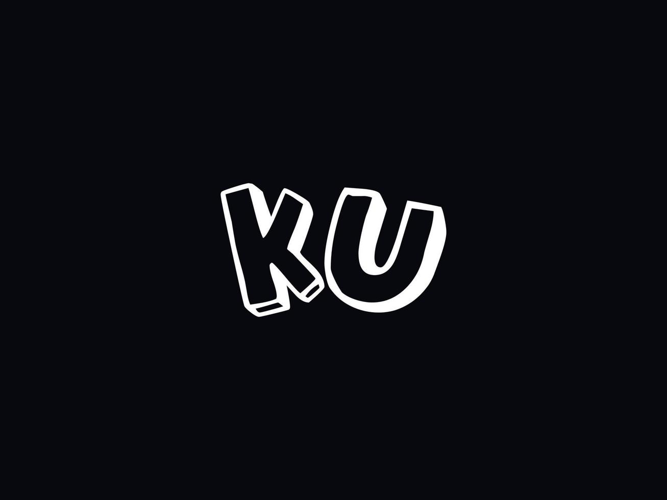 monogram ku logo icoon, uniek ku logo brief vector voorraad