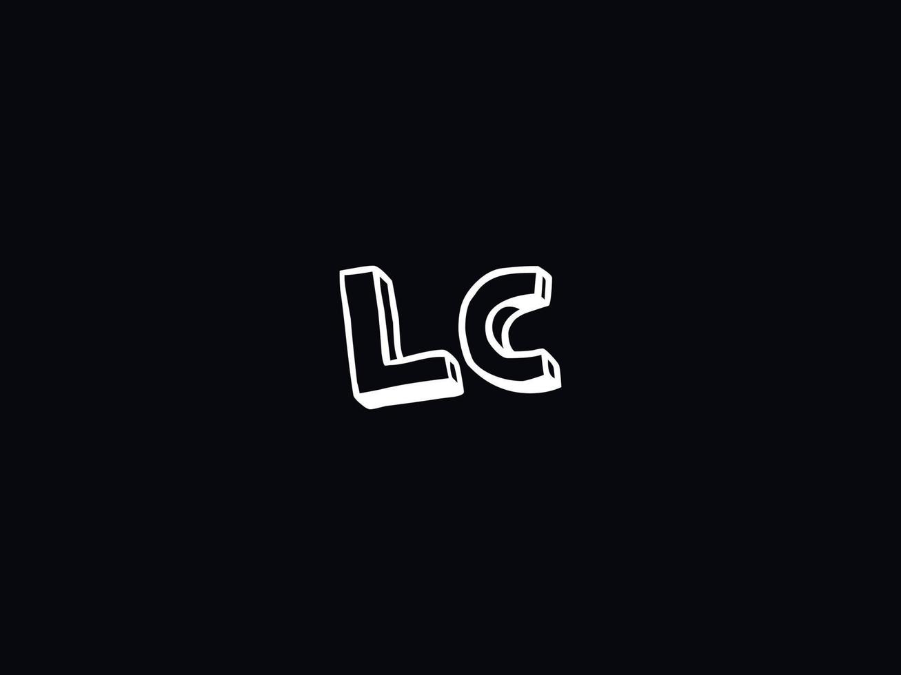 modern lc cl logo brief vector icoon ontwerp