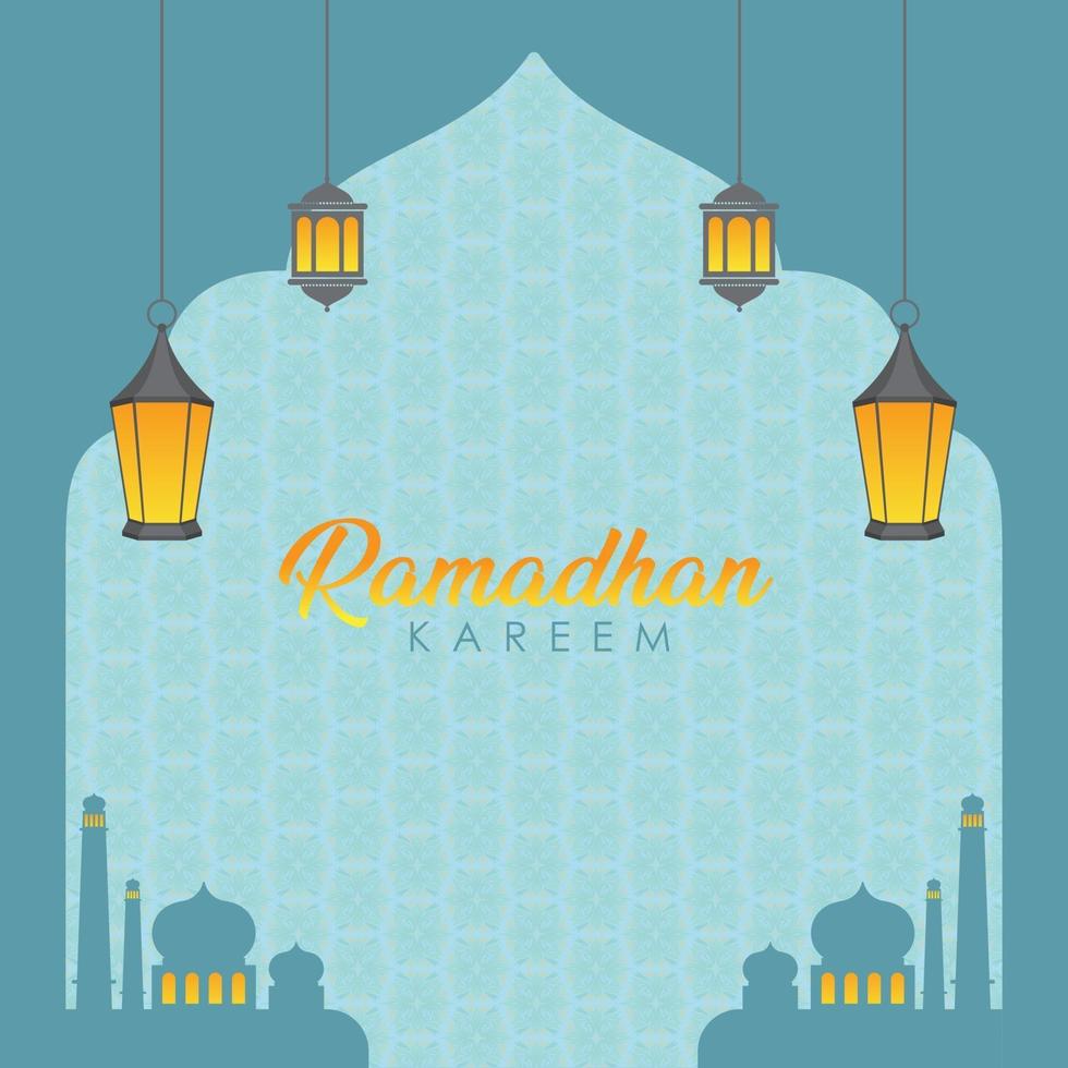 voorraad vector ramadhan kareem achtergrond