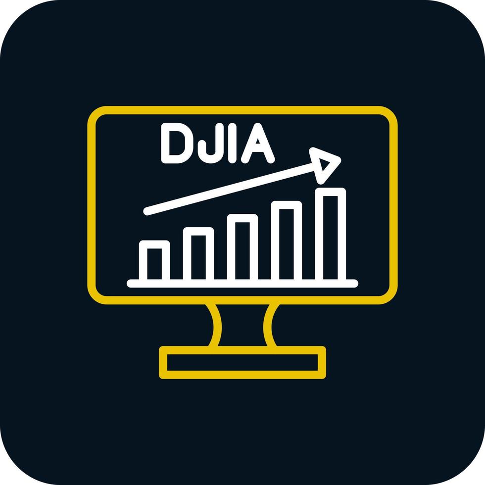 djia vector icoon ontwerp